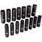 Milton 1/2 in. Drive Deep 6-Point Impact Socket Set, 10-24mm Metric, Black Oxide Finish 15-Piece 1300-SS-05 - alternate 2